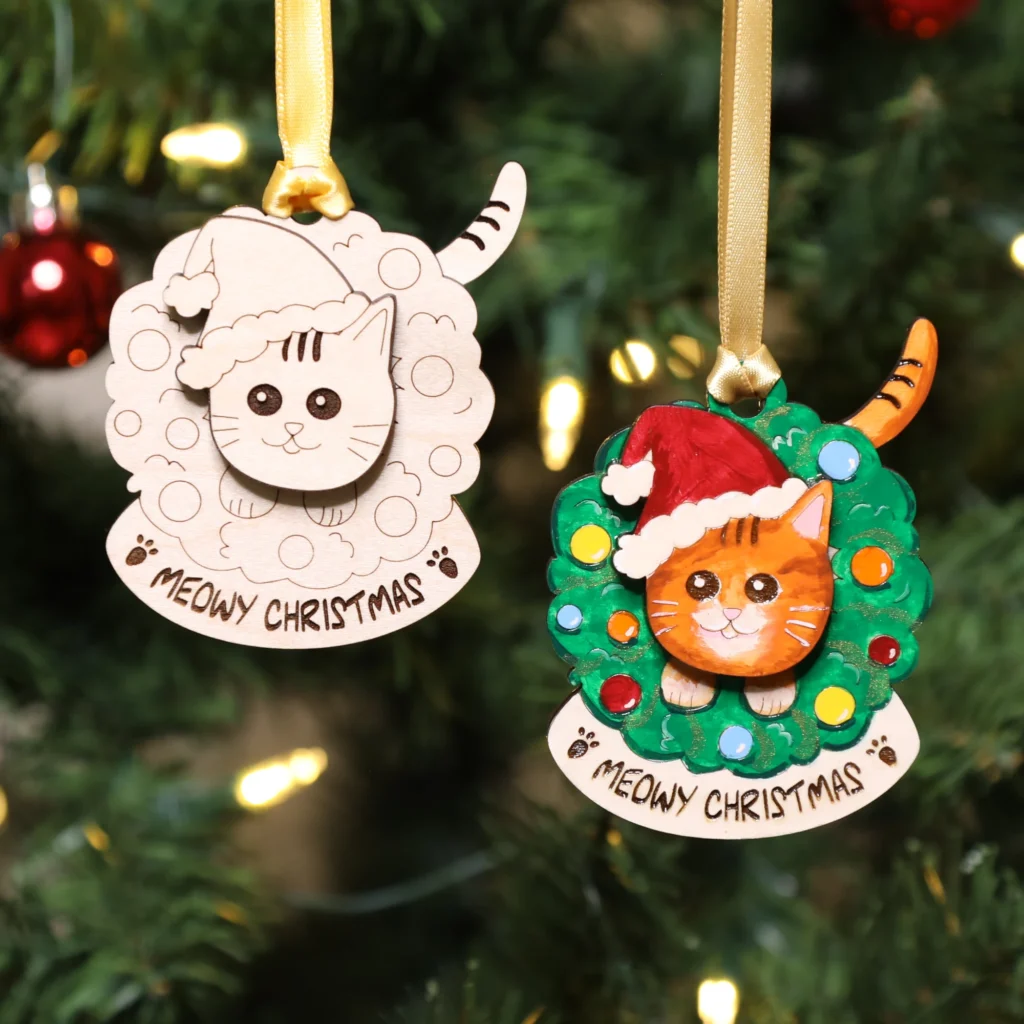 Through the Wreath ornaments